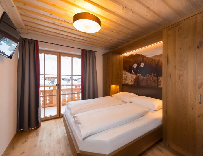 Schlafzimmer im luxus Chalet in Österreich