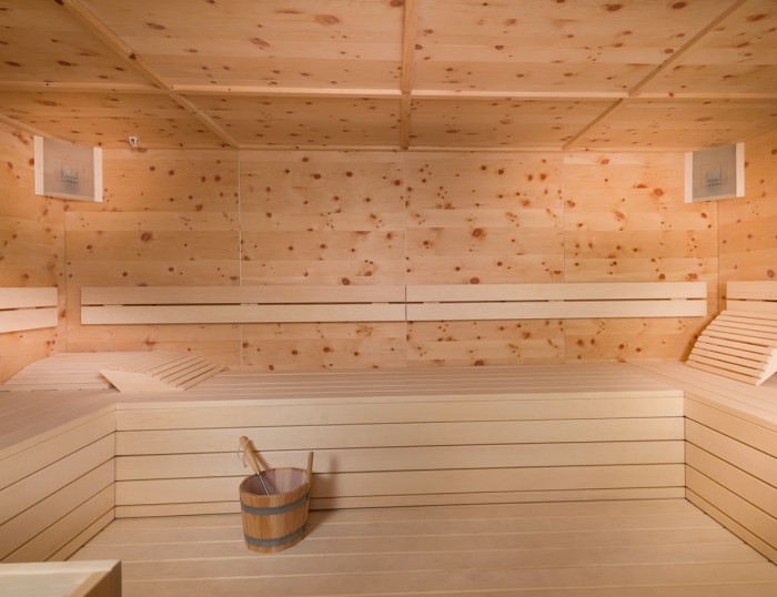 Sauna im Edelweiß Chalet in Österreich